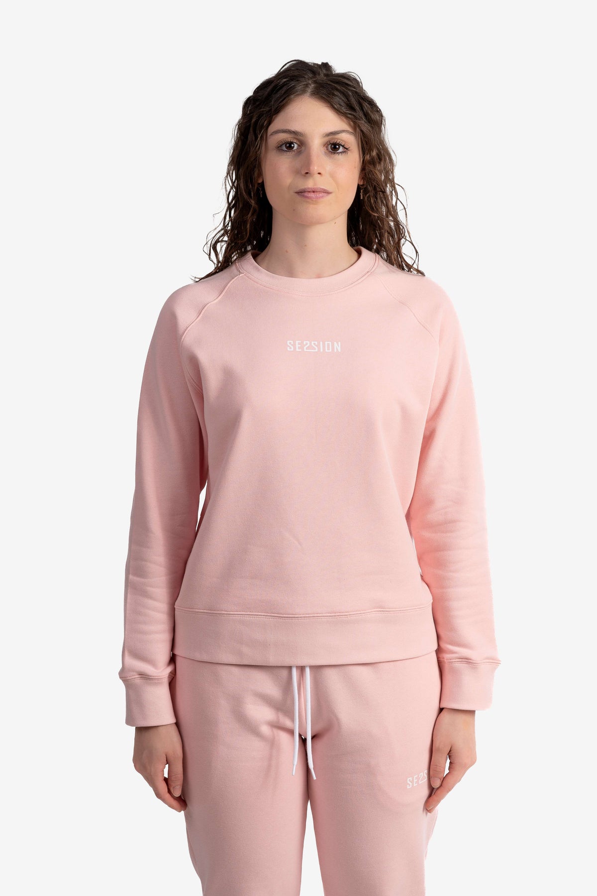 Felpa girocollo con micro logo