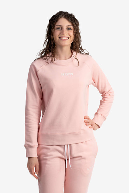 Felpa girocollo con micro logo