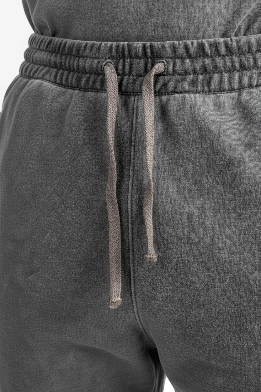 Pantalone marmorizzato con logo embossed