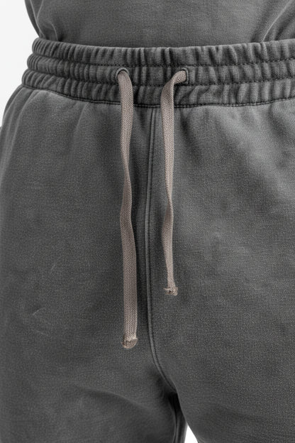 Pantalone marmorizzato con logo embossed